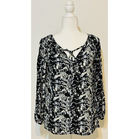 Anthropologie Size S Colorful Tolani Silk Blouse Boho Art to Wear Office - Picture 1 of 10